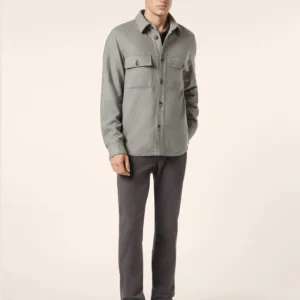 Bard Regular-Slim 5 Pocket Pants in Dark Blue Stretch Corduroy - Image 2
