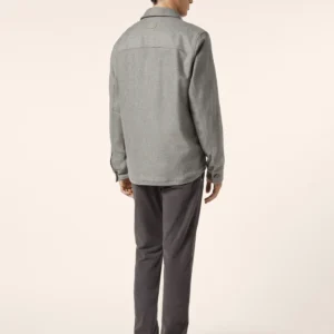 Bard Regular-Slim 5 Pocket Pants in Dark Blue Stretch Corduroy - Image 3