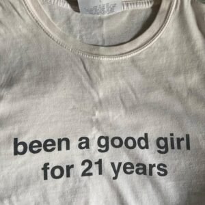 Women's Cream and White T-shirt - Image 2