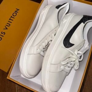 Louis Vuitton Men's White Trainers - Image 1