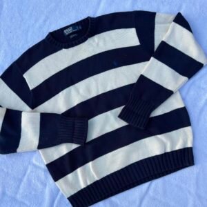 Polo Ralph Lauren Men's Navy and Blue Jumper - Image 1