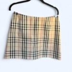 Burberry Women’s Tan and Brown Skirt