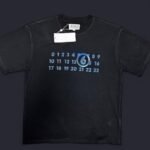 Maison Margiela Men’s Black and Blue T-shirt