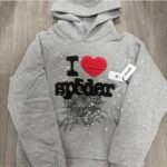 Spider Worldwide Men’s Grey Hoodie
