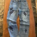 1-ONE Men’s Blue and Navy Jeans