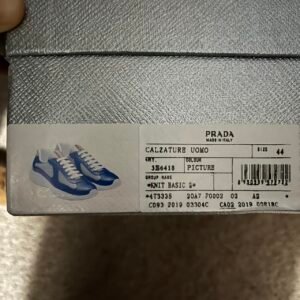 Prada Men's Blue and Navy Trainers - Image 5