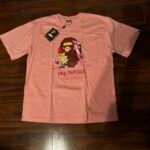BAPE Men’s Pink and Orange T-shirt