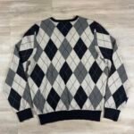 Polo Ralph Lauren Men’s Grey and Blue Jumper