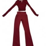 Alo Yoga Women’s Burgundy and Red Leggings