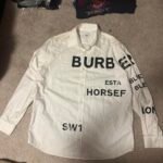 Burberry Men’s White and Cream Shirt