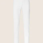 Bard Regular-Slim 5 Pocket Pants in White Stretch Corduroy
