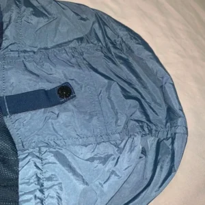Men's Blue Stone Island Garment Dyed Crinkle Nylon Jacket Windbreaker - Image 6