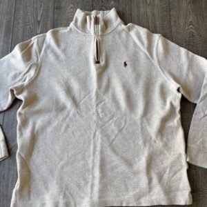 Polo Ralph Lauren Women's Cream and Burgundy Jumper - Image 2