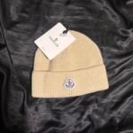 Moncler Men’s Cream and Tan Hat