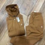 Polo Ralph Lauren Men’s Brown and Tan Hoodie