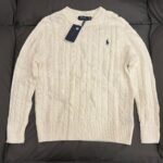 Polo Ralph Lauren Women’s White and Cream Jumper