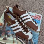 Brown and white Adidas Originals Japan