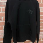 M – Authentic Chrome Hearts Mens Triple Nylon Cross Hoodie Sweatshirt Silver NEW