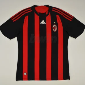 AC Milan 2008/2009 Home Football Soccer Shirt Jersey Adidas Mens M Flaw - Image 1