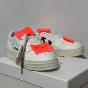 Ow Triple White Off White Off Court Sneakers - Image 4