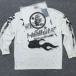 Hellstar Classic Mens Medim Long Sleeve Color White 100% Authentic